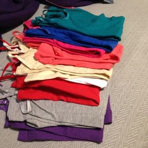 Multicolor cami tops (9 pack)